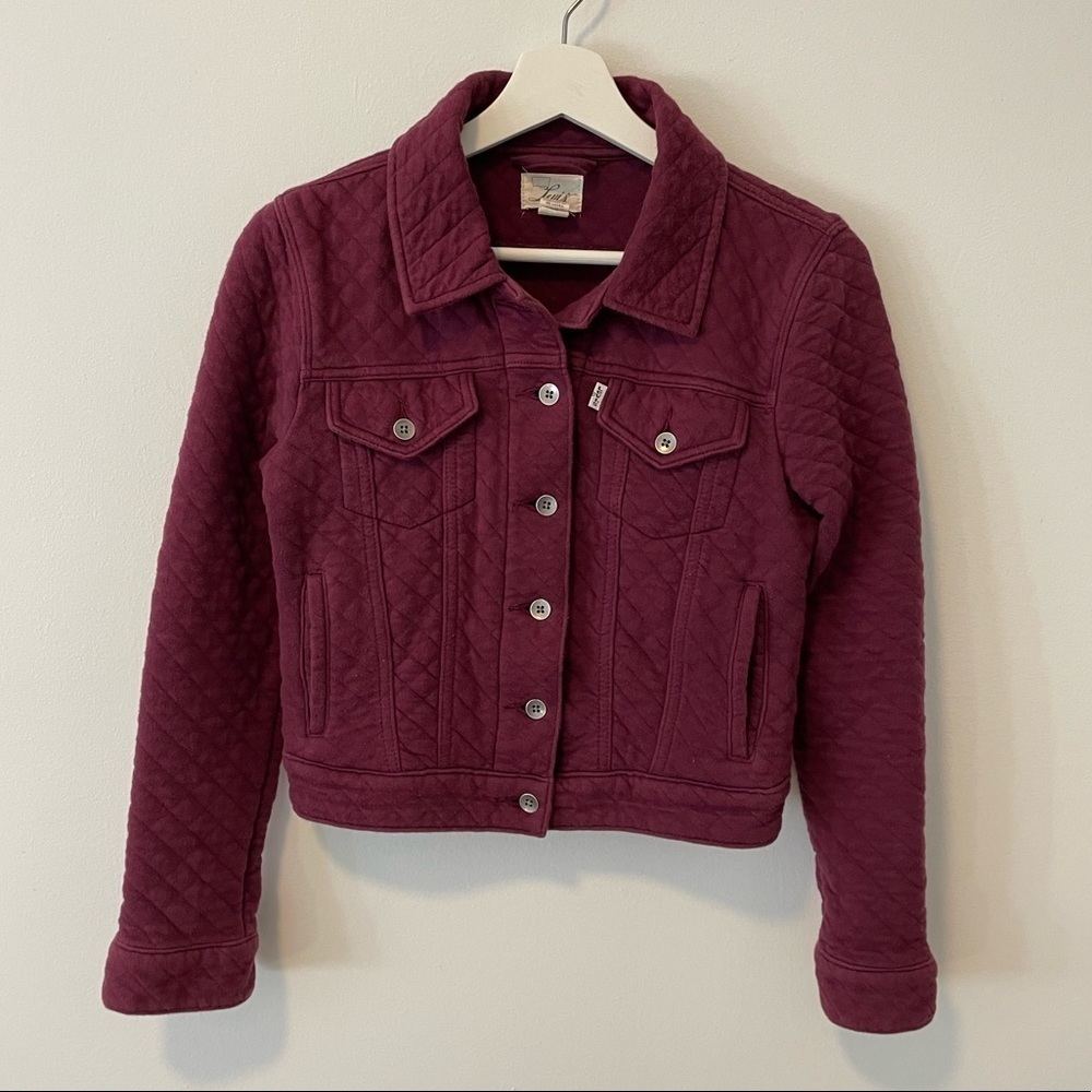 Levi's Burgundy Quilted Jacket